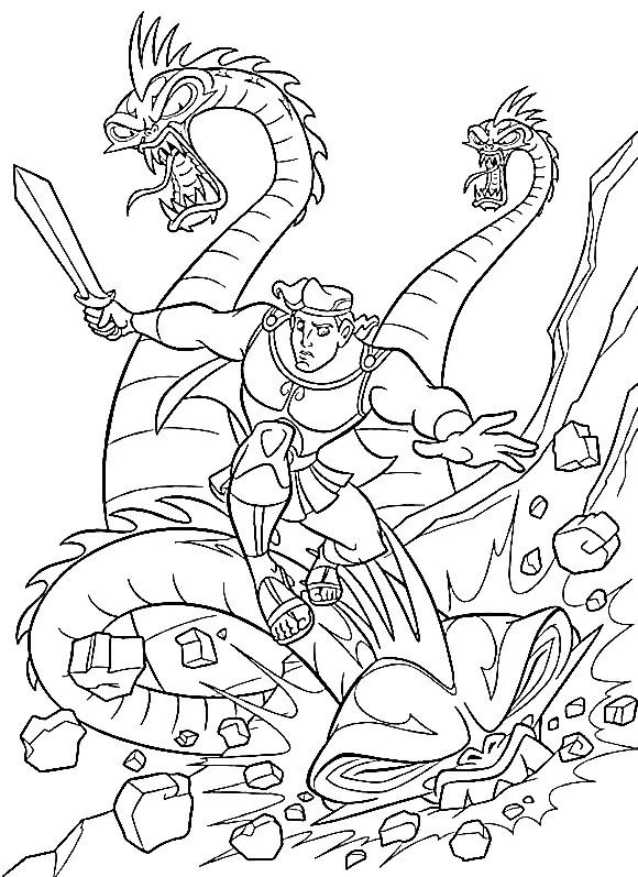 Desenhos de Hercules Para Colorir 20