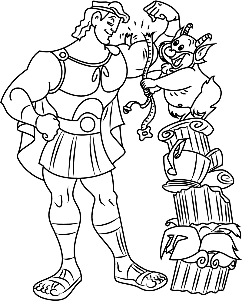 Desenhos de Hercules Para Colorir 40