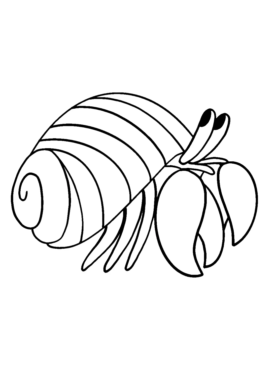 Desenhos de Caranguejo-Ermitao Para Colorir 15