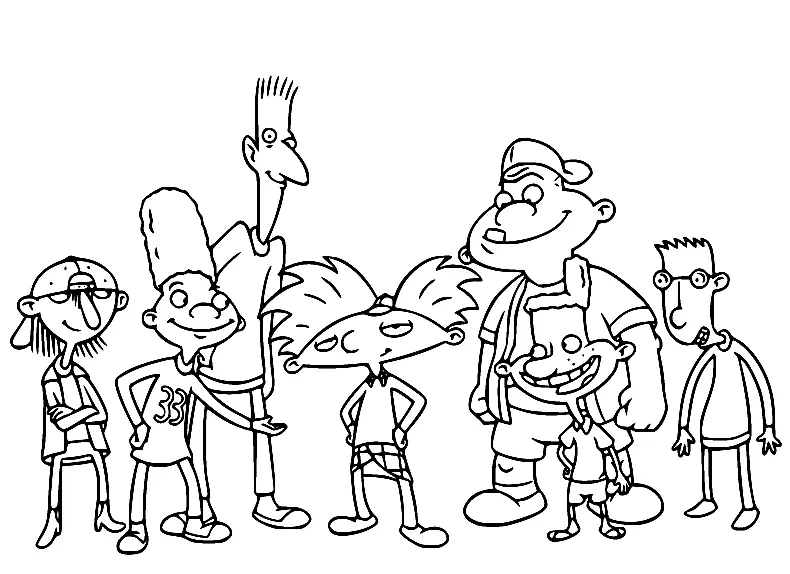 Hey Arnold Ausmalbilder 1