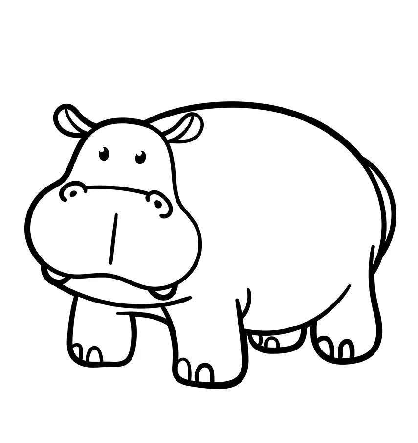 Hippo Ausmalbilder 28