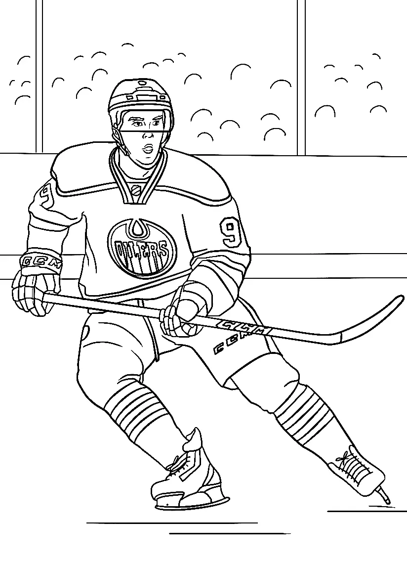 Ausmalbilder Hockey 1