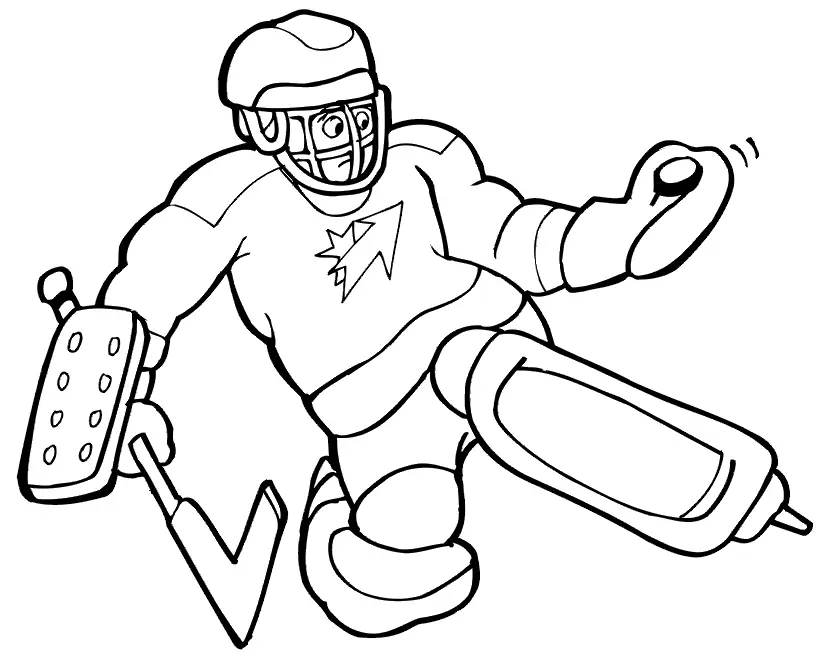 Ausmalbilder Hockey 18