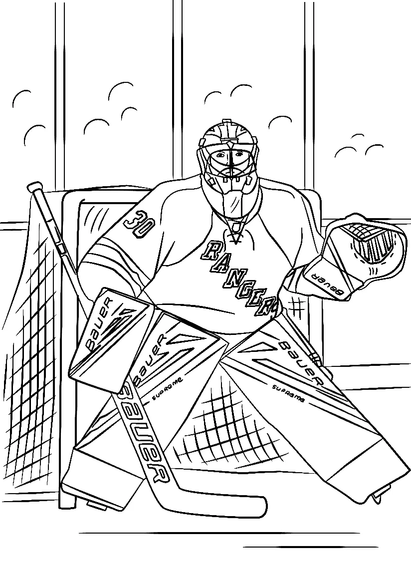 Ausmalbilder Hockey 9