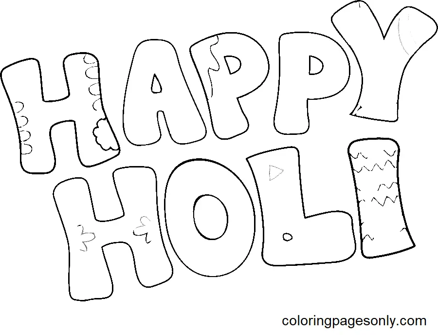 Desenhos de Holi Coloring Pages 15