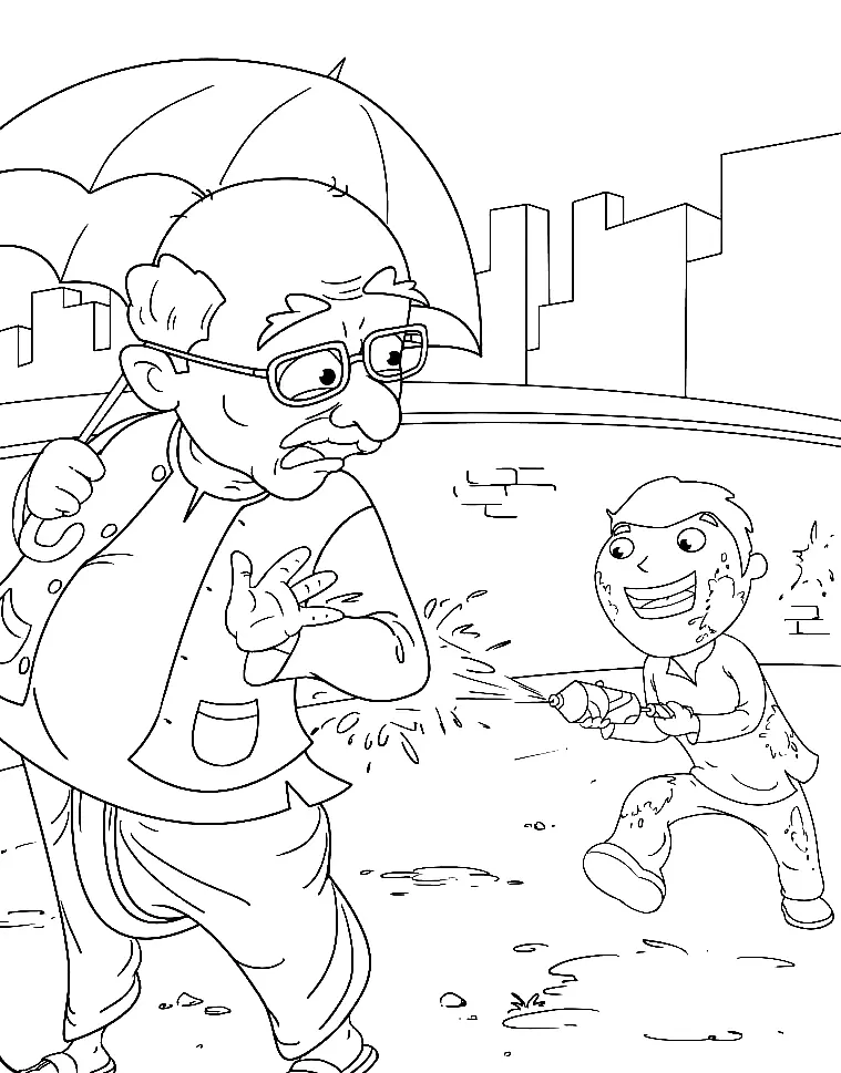 Holi Coloring Pages 29