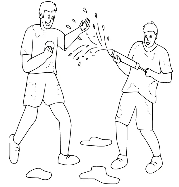 Holi Coloring Pages 31