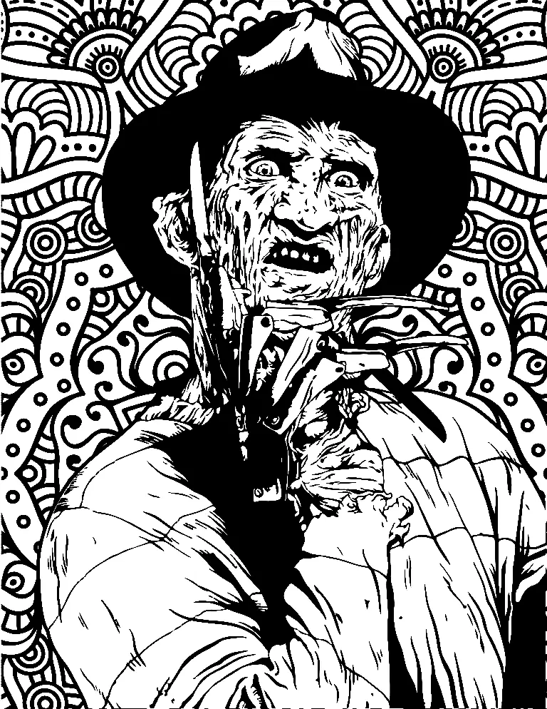 Horror Coloring Pages 1