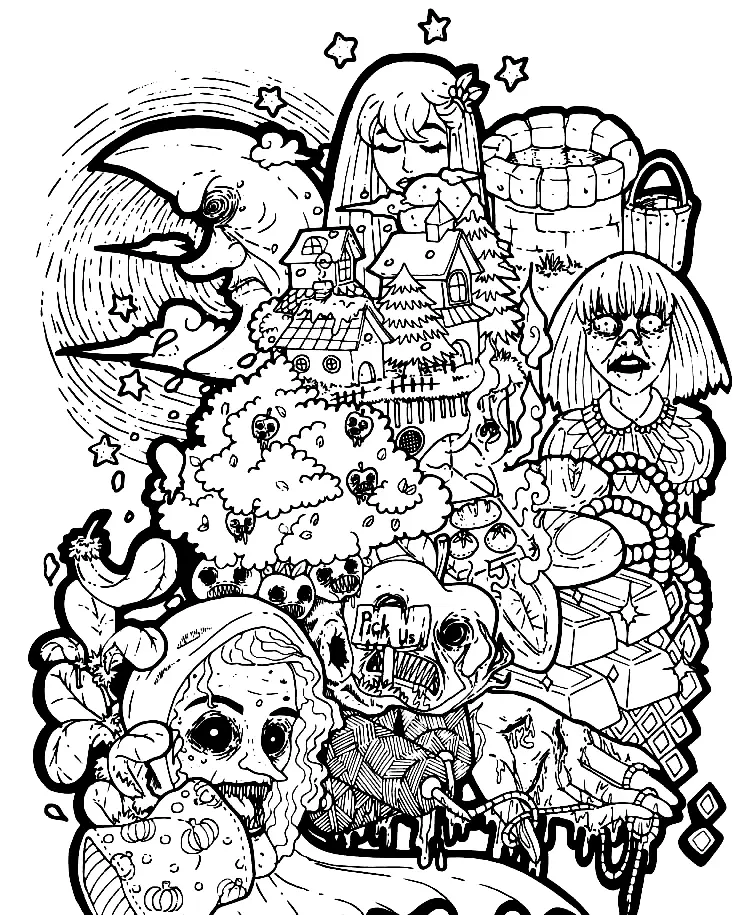 Horror Coloring Pages 13