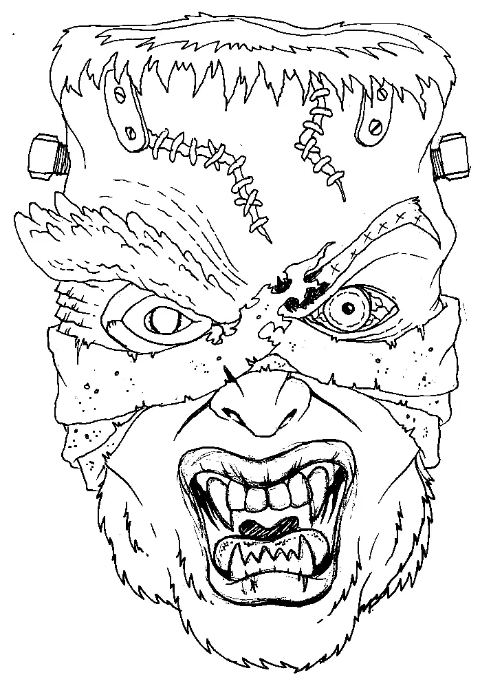 Horror Coloring Pages 28