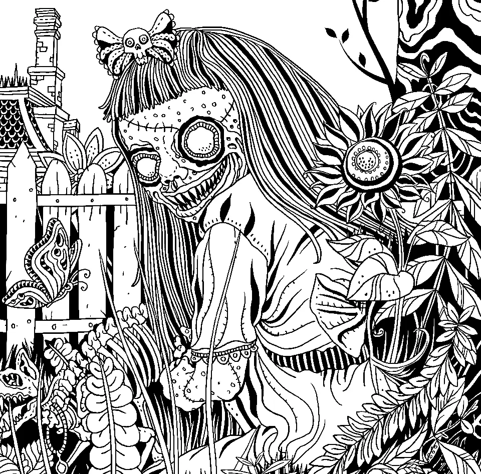 Horror Coloring Pages 9