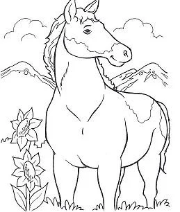 Horse Coloring Pages 102
