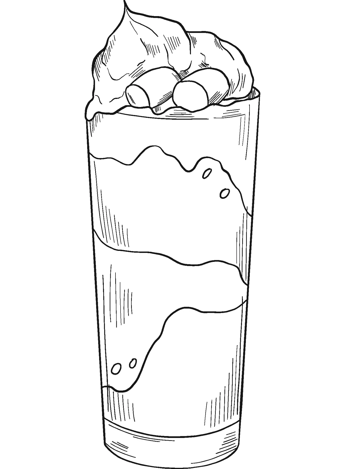 Hot Chocolate Coloring Pages 1