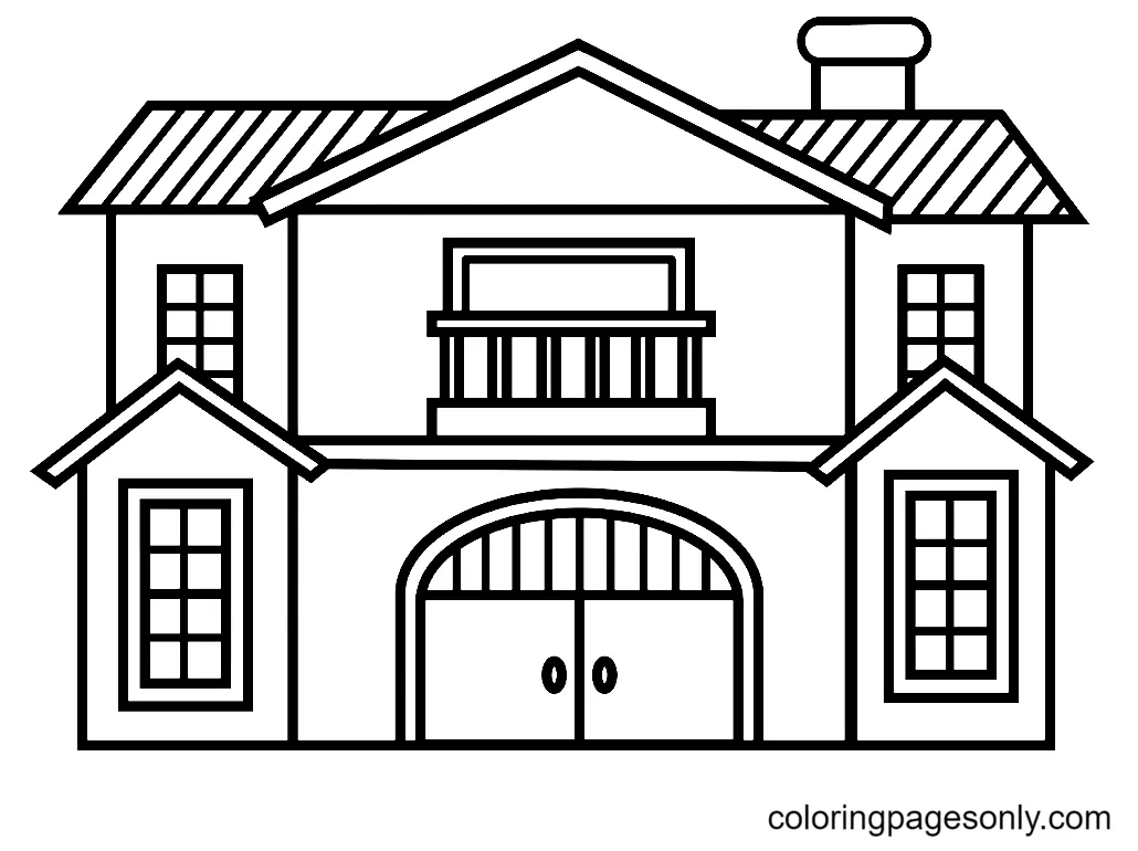Haus Ausmalbilder 12