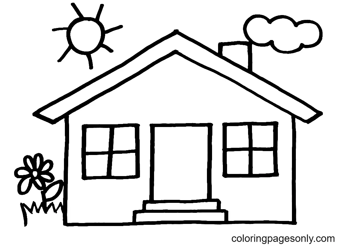 Haus Ausmalbilder 28