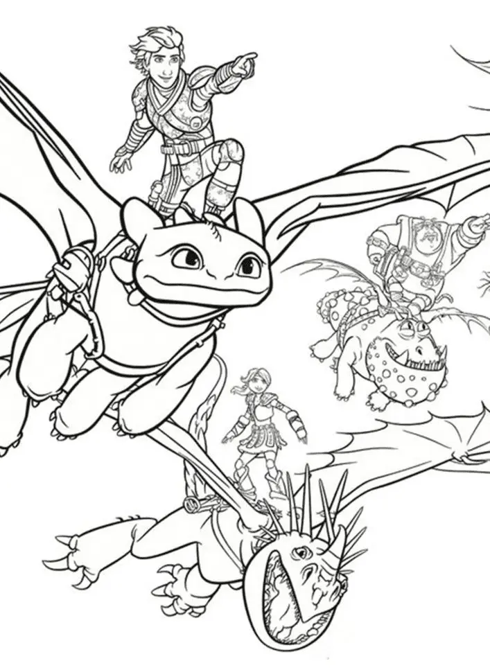 How to Train Your Dragon Coloring Pages 12