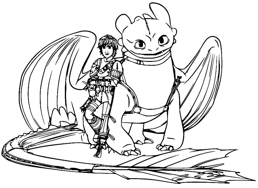 How to Train Your Dragon Coloring Pages 19
