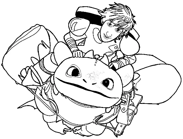 How to Train Your Dragon Coloring Pages 21