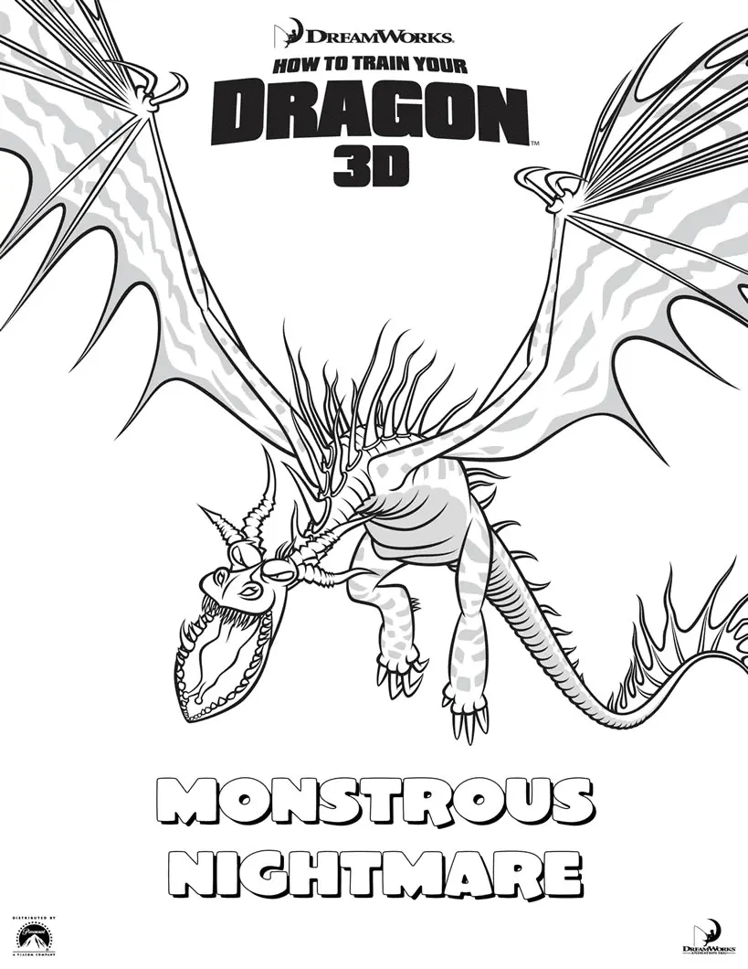 How to Train Your Dragon Coloring Pages 32