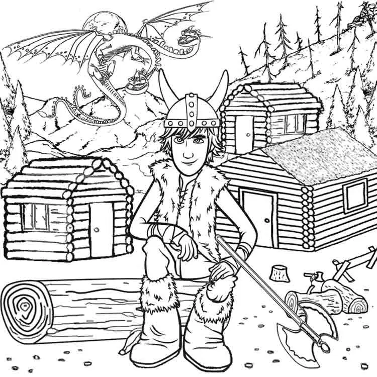 How to Train Your Dragon Coloring Pages 48