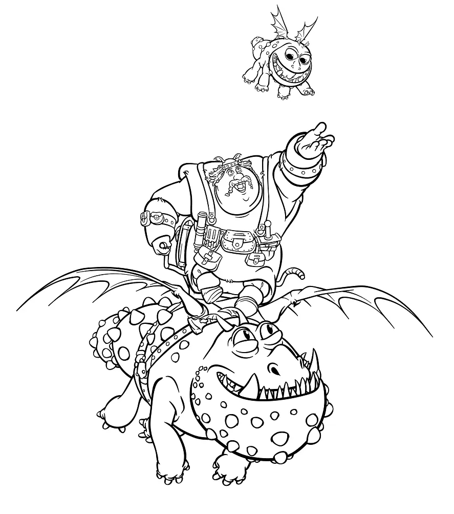How to Train Your Dragon Coloring Pages 49