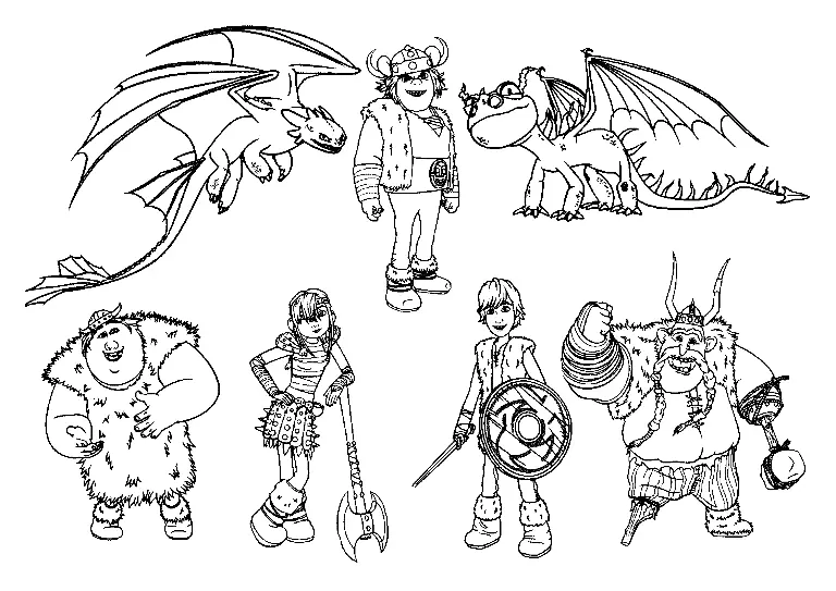How to Train Your Dragon Coloring Pages 50