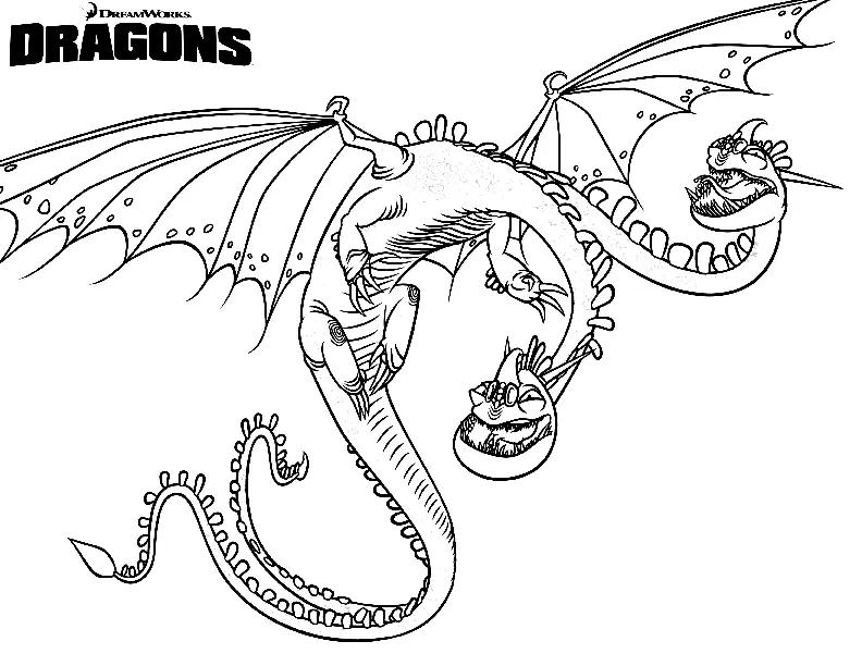 How to Train Your Dragon Coloring Pages 6