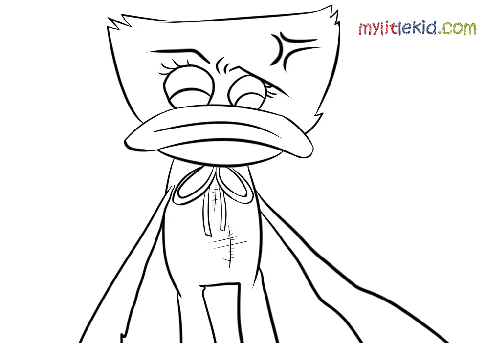 Huggy Wuggy Coloring Pages