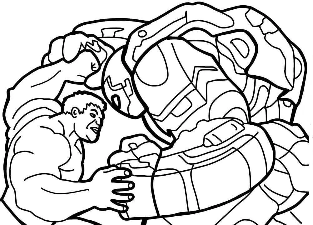Hulkbuster Ausmalbilder