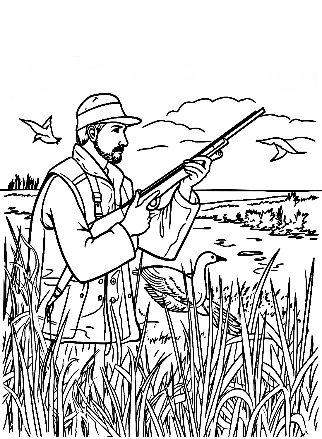 Hunting Coloring Pages 10
