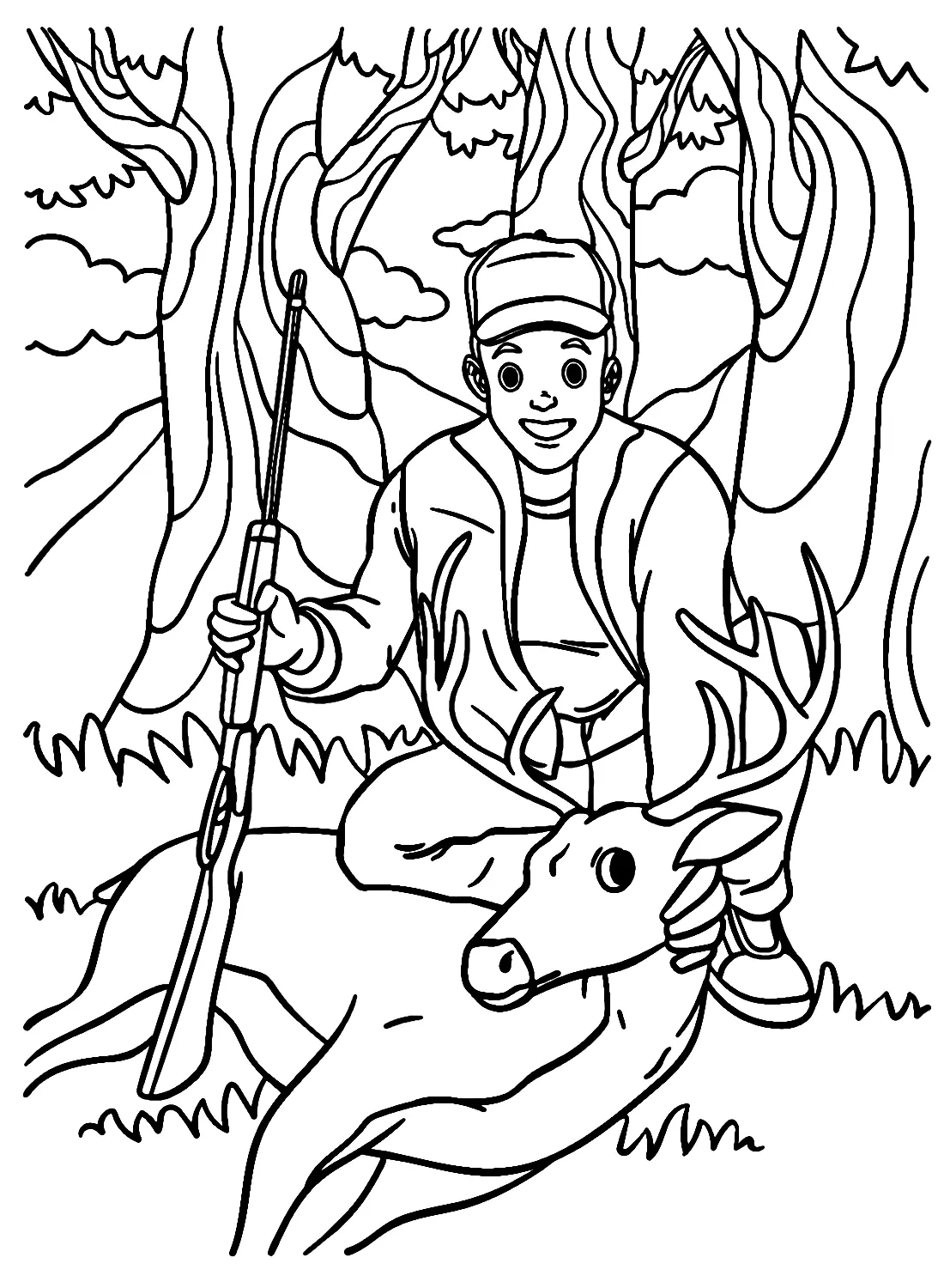 Hunting Coloring Pages 2