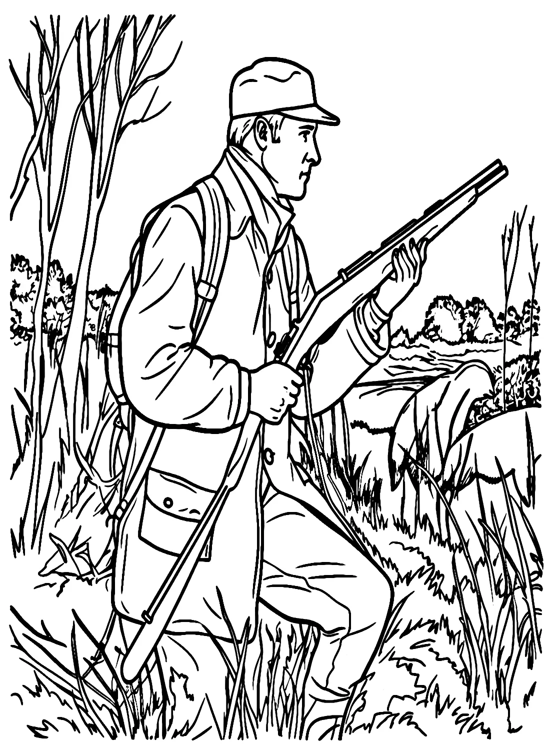 Hunting Coloring Pages 5