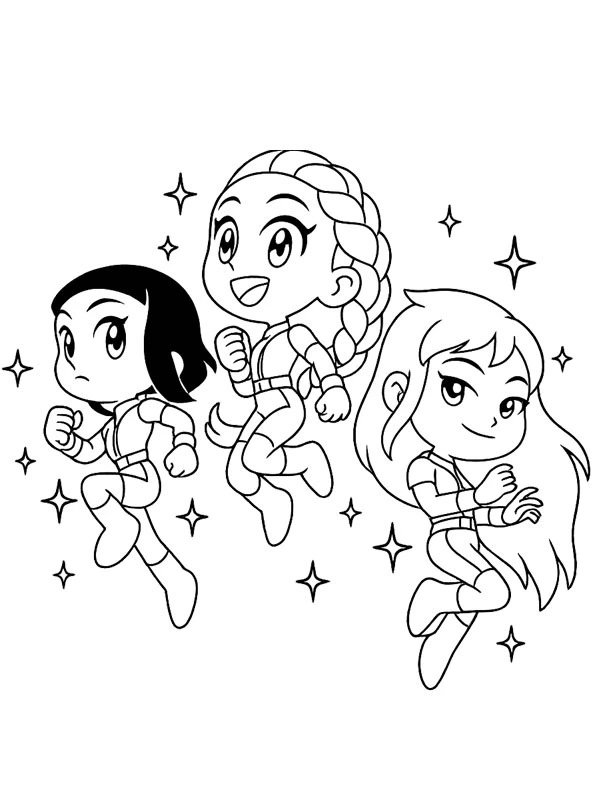 Huntrix Para Colorear 10