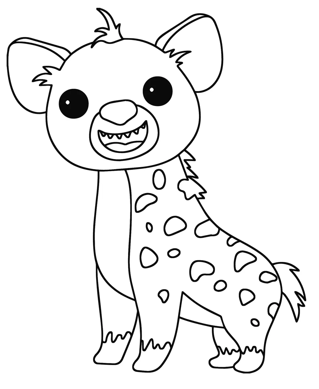 Hiena Para Colorear 10