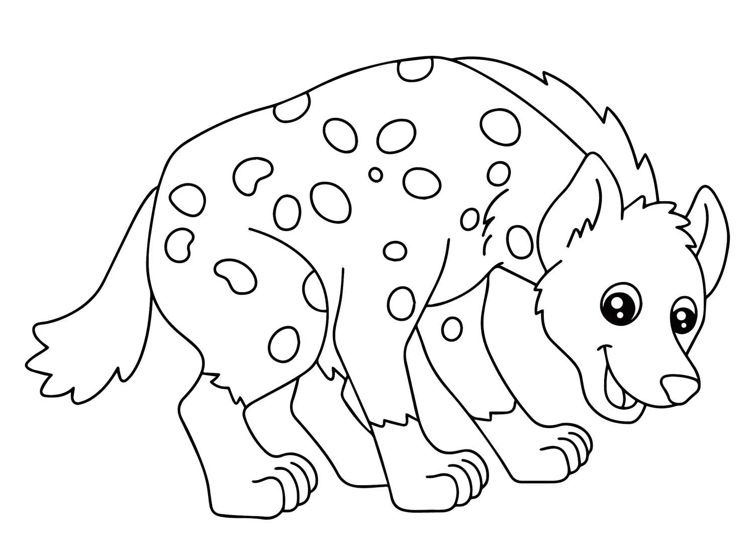 Hiena Para Colorear 11
