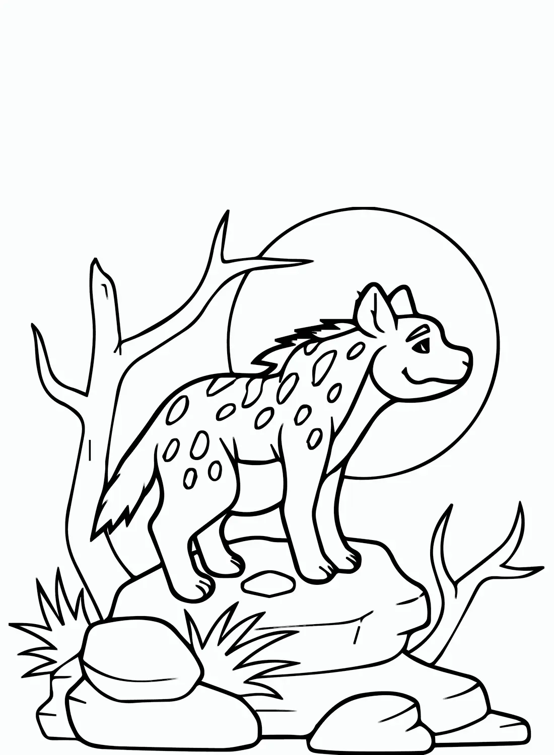 Hiena Para Colorear 12