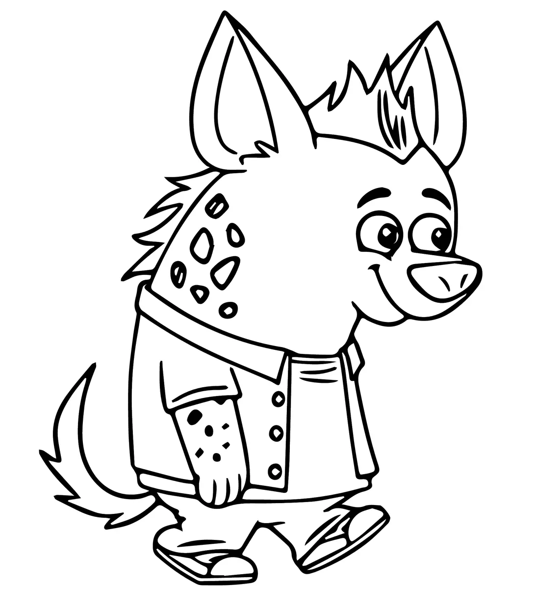 Hiena Para Colorear 13