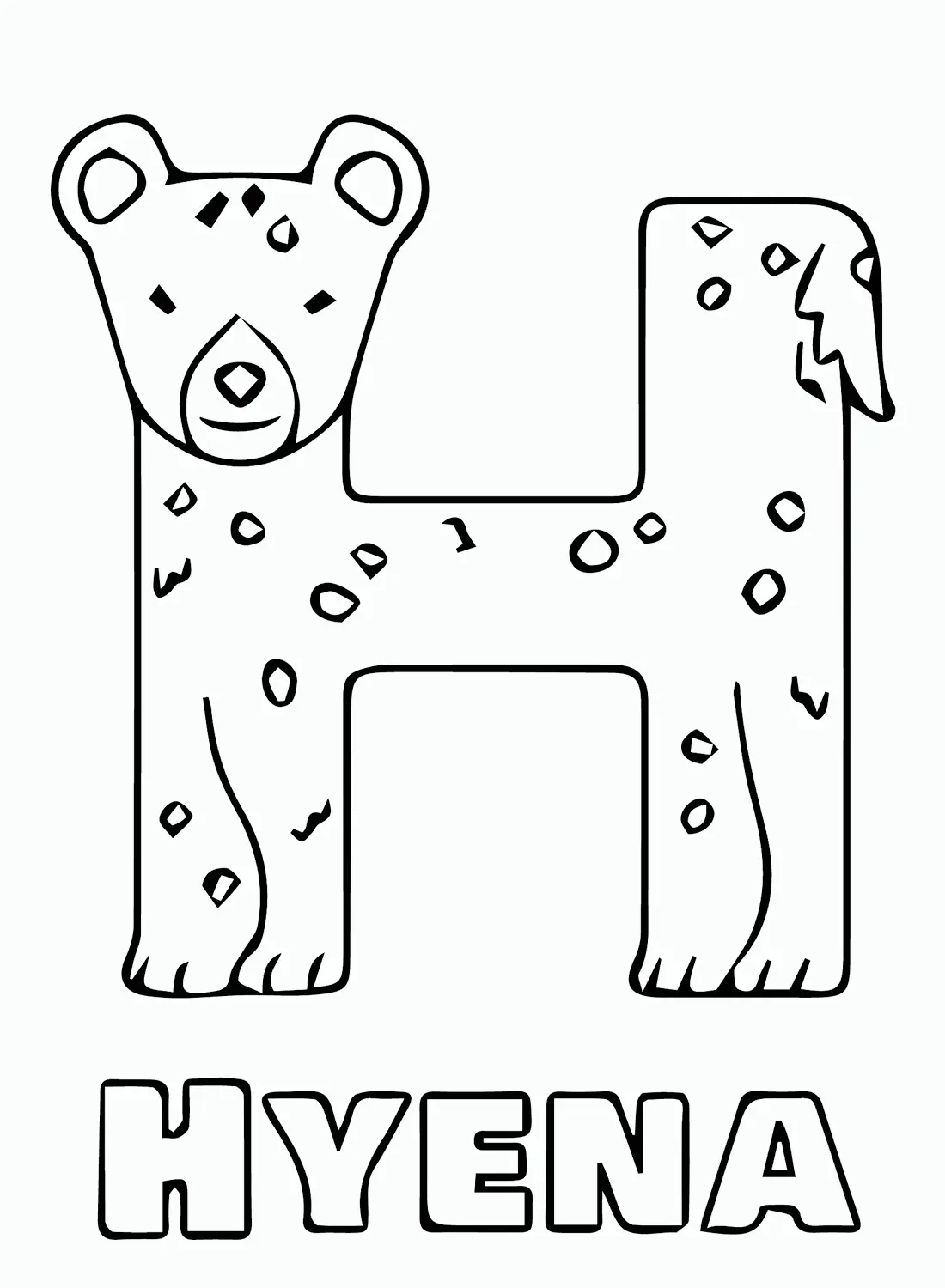 Hiena Para Colorear 14