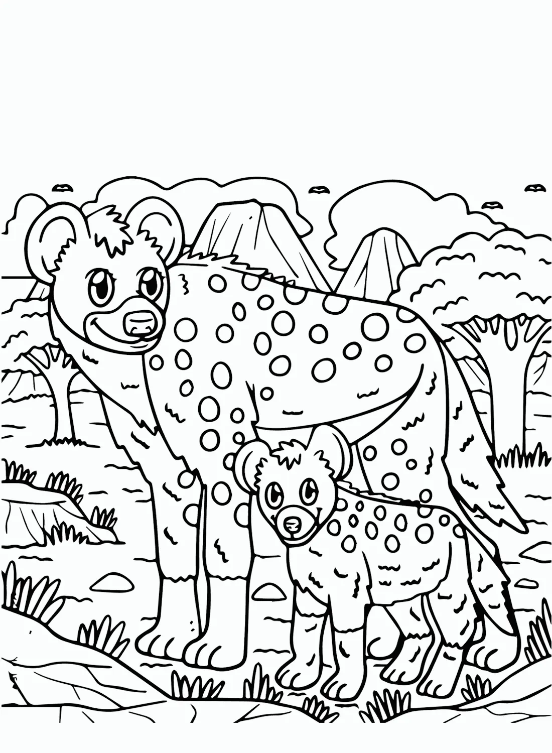 Hyena Ausmalbilder 15