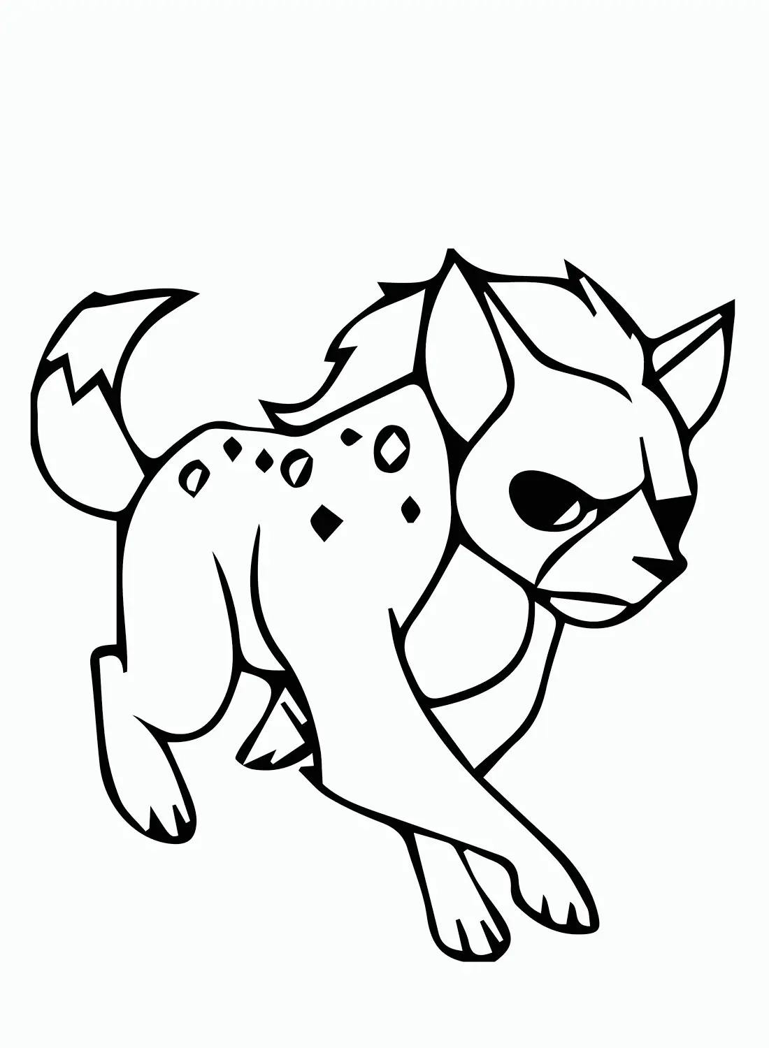 Hiena Para Colorear 21