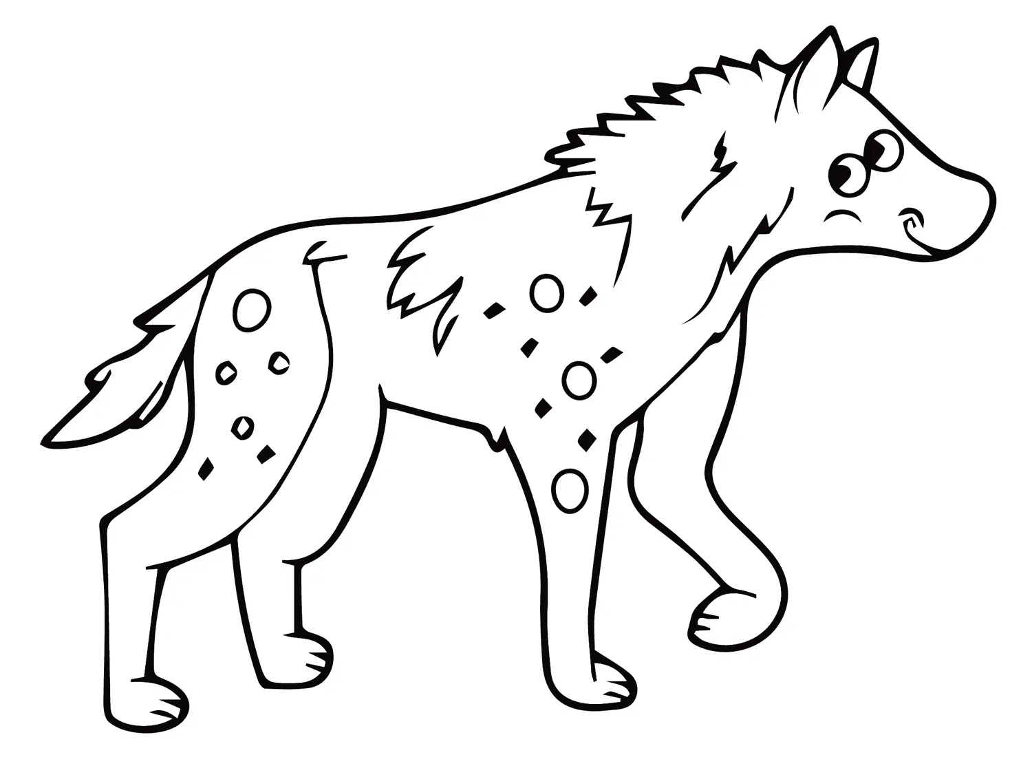 Hyena Coloring Pages 22