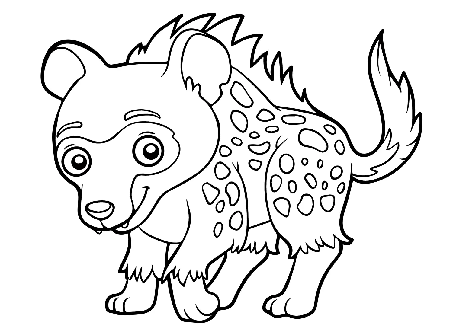 Hiena Para Colorear 23