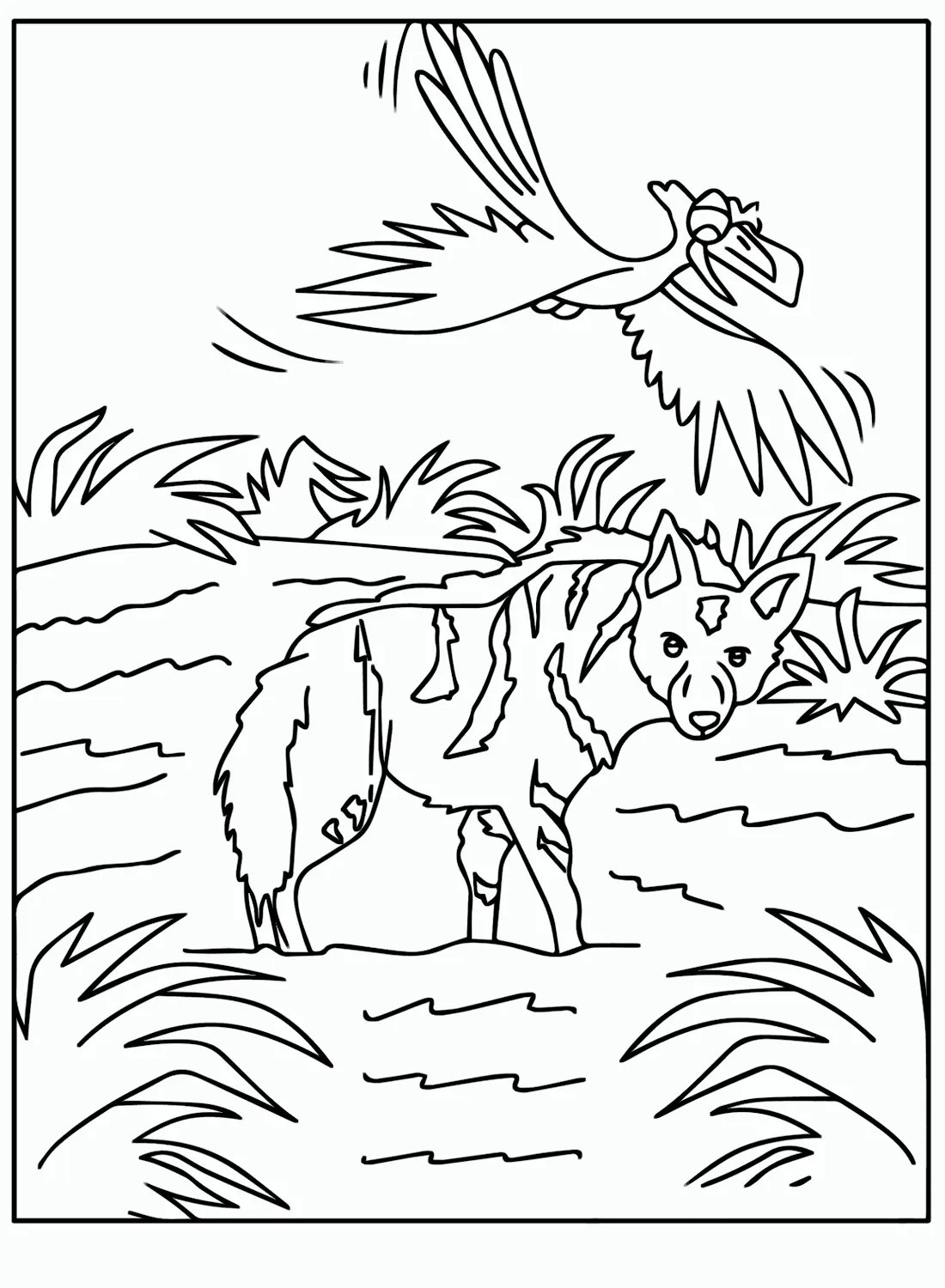 Hyena Ausmalbilder 28