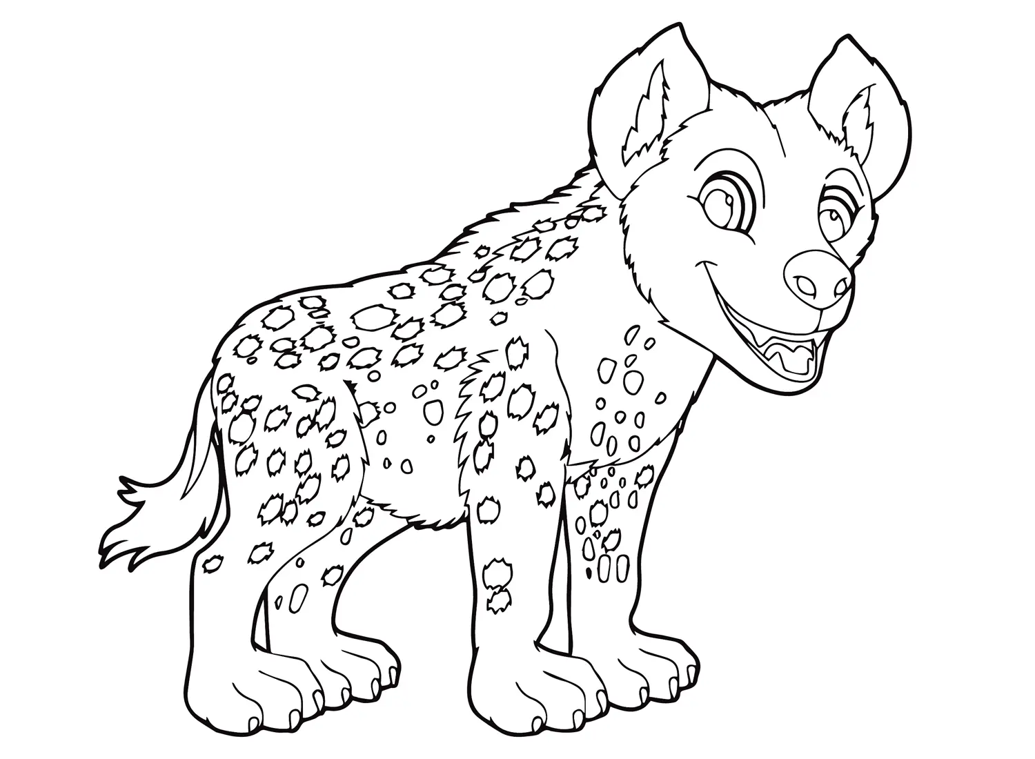 Desenhos de Hiena Para Colorir 37