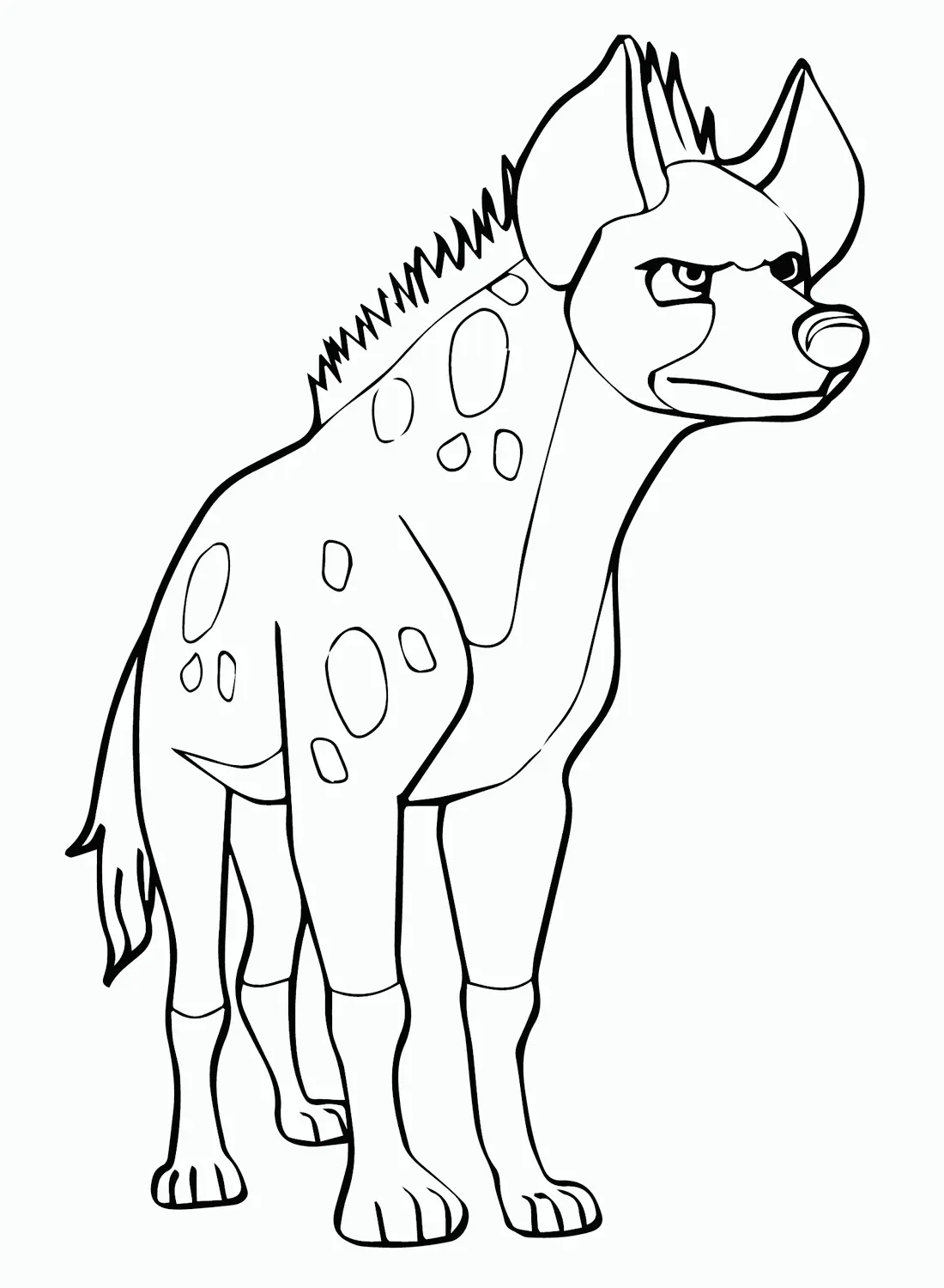 Hiena Para Colorear 6