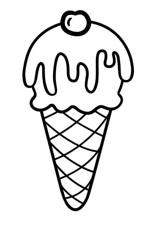 Helado Para Colorear 10