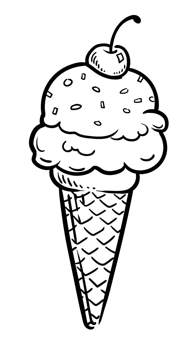 Ice Cream Coloring Pages 13