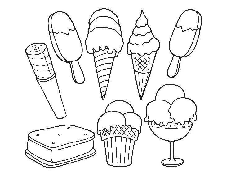 Ice Cream Coloring Pages 15