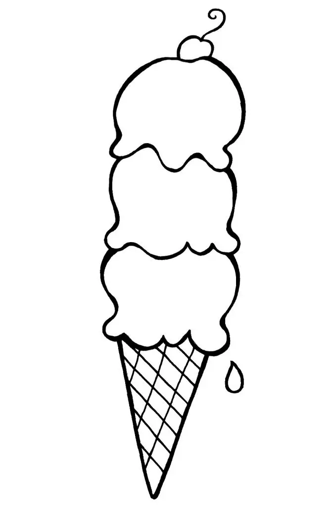 Helado Para Colorear 30