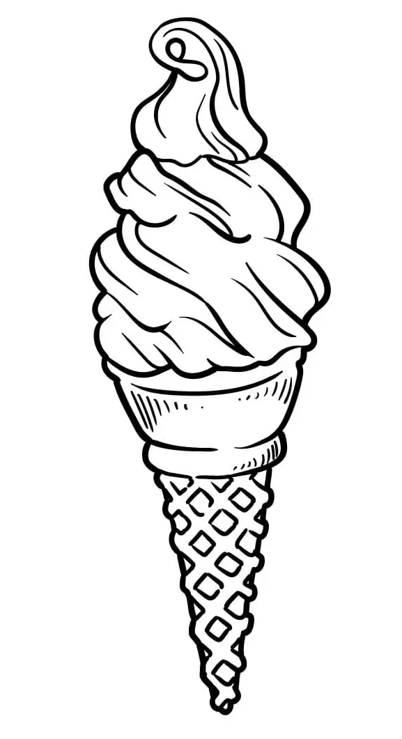 Helado Para Colorear 34